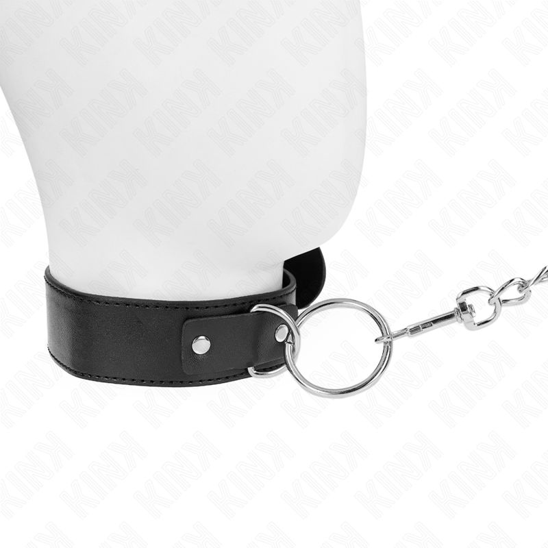 KINK - COLEIRA COM TRELA MODELO BÁSICO MODELO 4 AJUSTÁVEL 36-43 CM