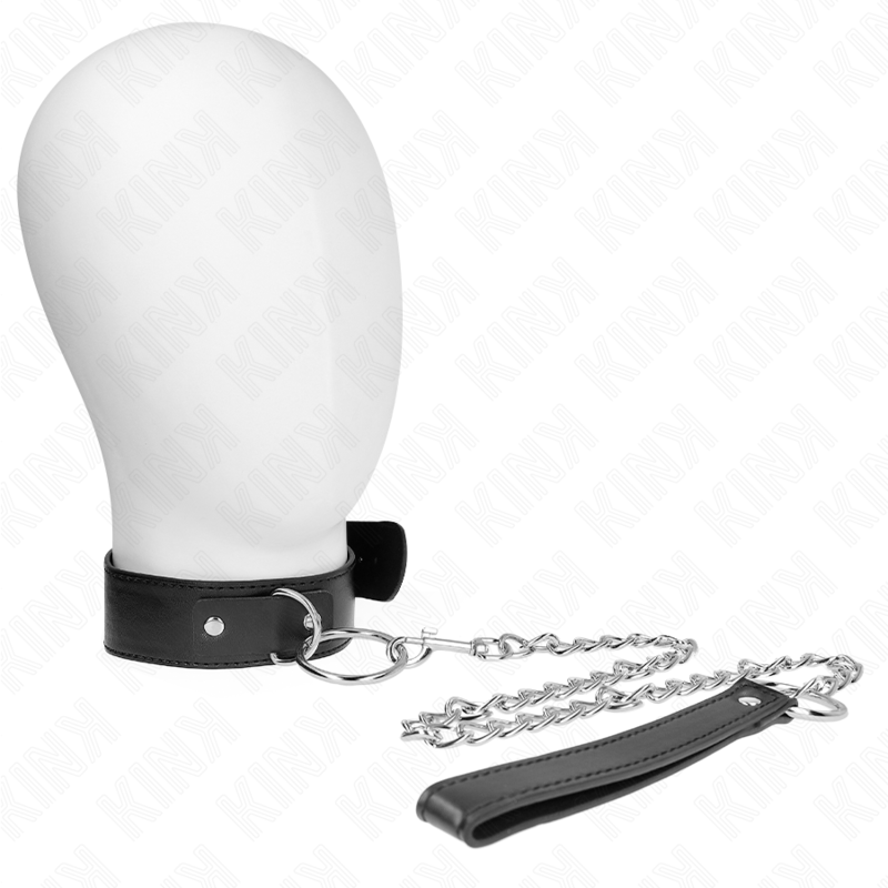 KINK - COLEIRA COM TRELA MODELO BÁSICO MODELO 4 AJUSTÁVEL 36-43 CM