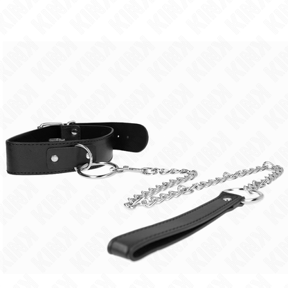 KINK - COLEIRA COM TRELA MODELO BÁSICO MODELO 4 AJUSTÁVEL 36-43 CM