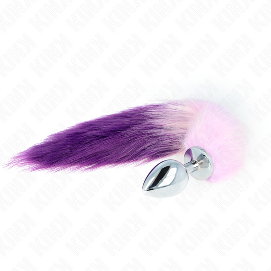 KINK - ANAL PLUG SIZE L 10 X 4 CM WITH SYNTHETIC TAIL 40 CM VIOLET
