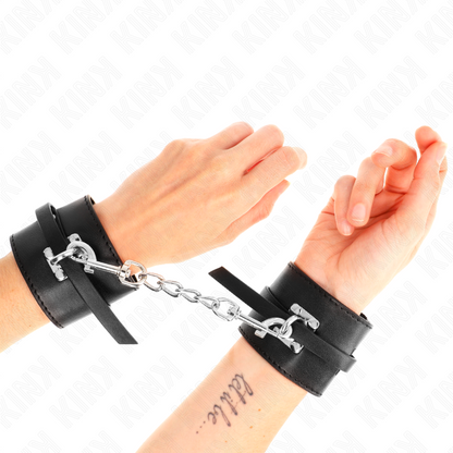 KINK - DELUXE WRISTBANDS WITH ADJUSTABLE PADLOCK CLOSURE 14.5-21 CM X 6 CM