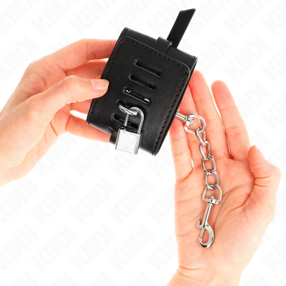 KINK - DELUXE WRISTBANDS WITH ADJUSTABLE PADLOCK CLOSURE 14.5-21 CM X 6 CM