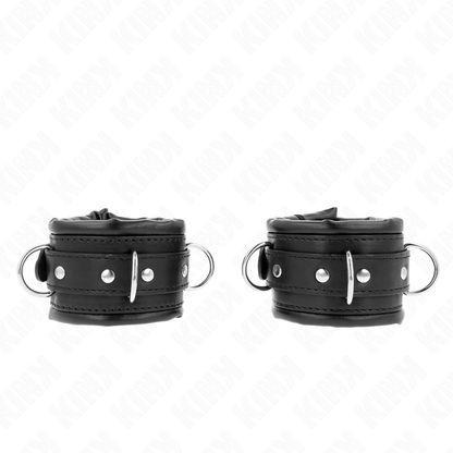 KINK - HEAVY STYLE WRISTBANDS BLACK LINING ADJUSTABLE 20-30 CM X 6 CM