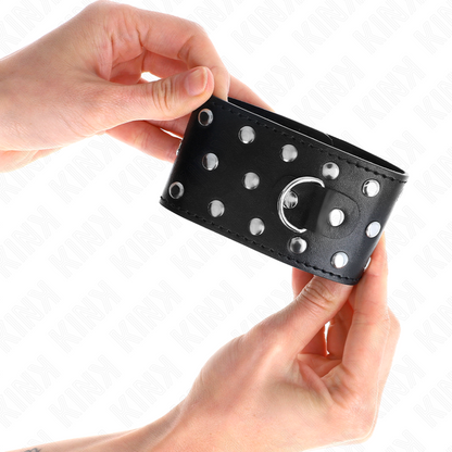 KINK - ADJUSTABLE PUNK STYLE WRISTBANDS 19-24 CM X 5.5 CM