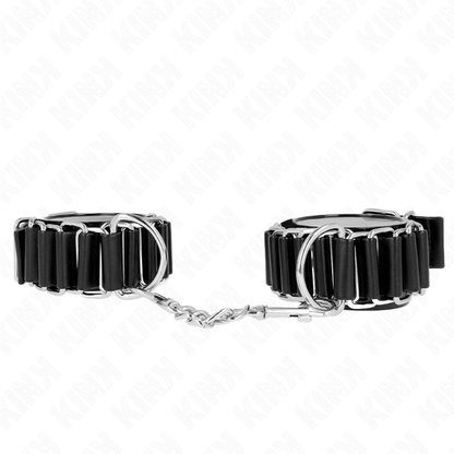 KINK - Slim Hinge Wristbands, Black, Adjustable, 16-22 cm x 3.5 cm