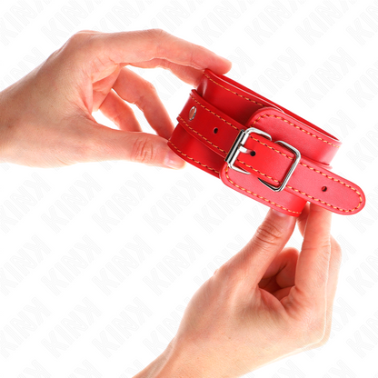 KINK - THIN WRISTBANDS RED ADJUSTABLE 21-33 CM