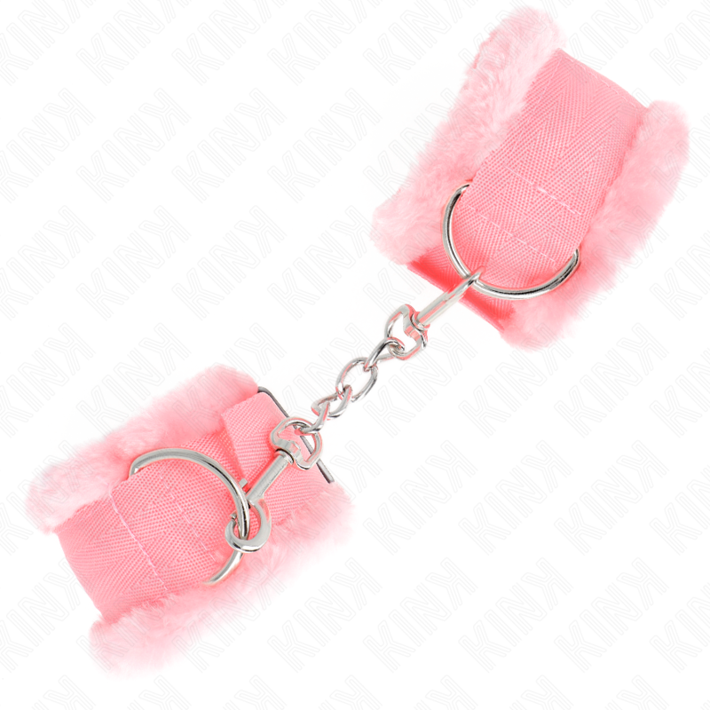 KINK - ADJUSTABLE PINK LINED WRISTBANDS 17-31 CM X 7 CM