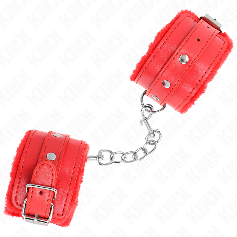 KINK - PREMIUM LINED RED WRISTBANDS WITH ADJUSTABLE RED STRAP 17-29 CM X 6 CM