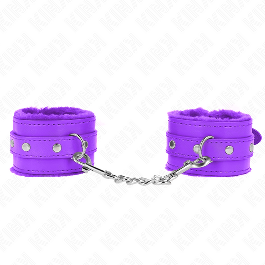 KINK - PREMIUM LINED WRISTBANDS VIOLET WITH ADJUSTABLE VIOLET STRAP 17-29 CM X 6 CM