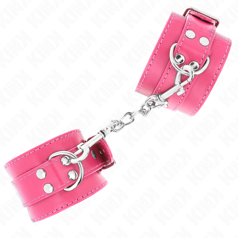 KINK - FUCHSIA WRISTBANDS WITH FUCHSIA DETAILS, ADJUSTABLE 20-28 CM X 5.5 CM
