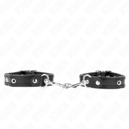 KINK - MINI BLACK STUDDED WRISTBANDS ADJUSTABLE 16-22 CM X 2 CM