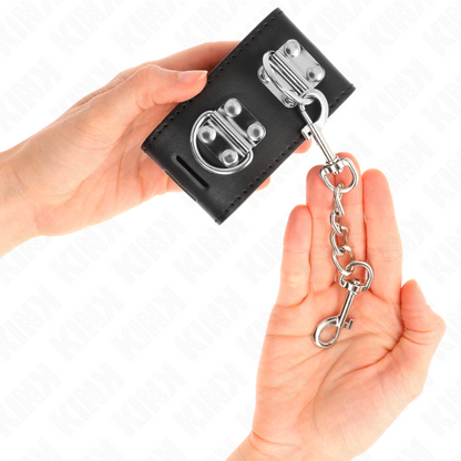 KINK - MULTI-POSITION WRISTBANDS WITH ADJUSTABLE BLACK PADLOCK CLOSURE 16-23 CM X 5.5 CM