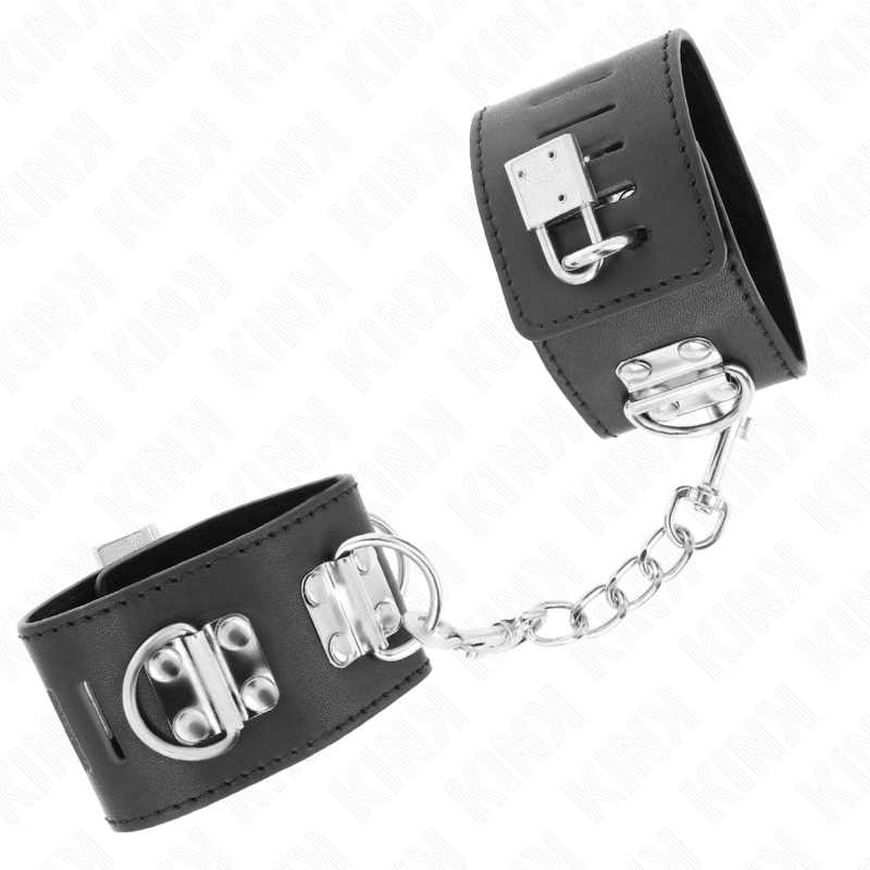 KINK - MULTI-POSITION WRISTBANDS WITH ADJUSTABLE BLACK PADLOCK CLOSURE 16-23 CM X 5.5 CM