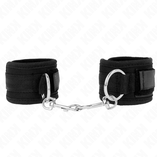 KINK - ADJUSTABLE BLACK WRISTBANDS 18-35 CM X 6 CM