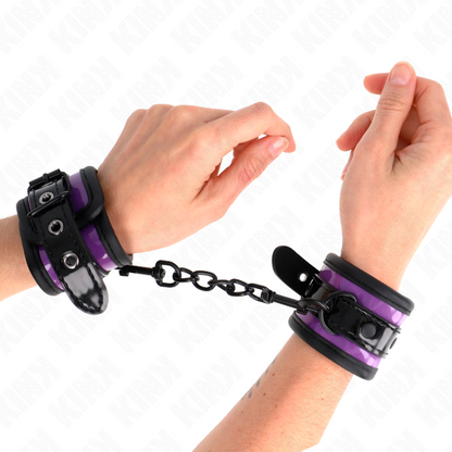 KINK - ADJUSTABLE LILAC NEOPRENE WRISTBANDS 21-28 CM X 5 CM