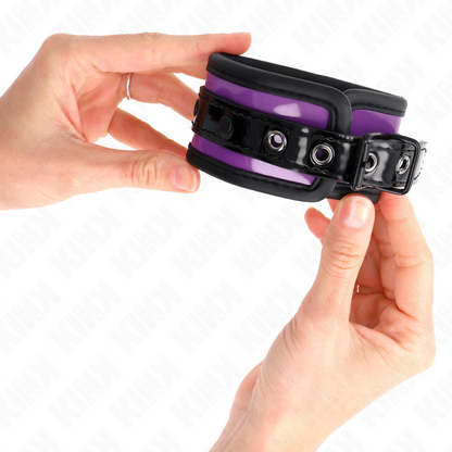 KINK - ADJUSTABLE LILAC NEOPRENE WRISTBANDS 21-28 CM X 5 CM