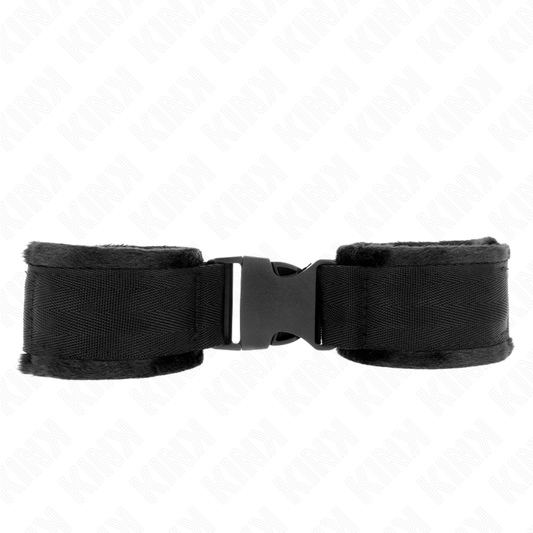 KINK - BLACK NYLON WRISTBANDS MODEL 1 ADJUSTABLE 25-35 CM X 6 CM