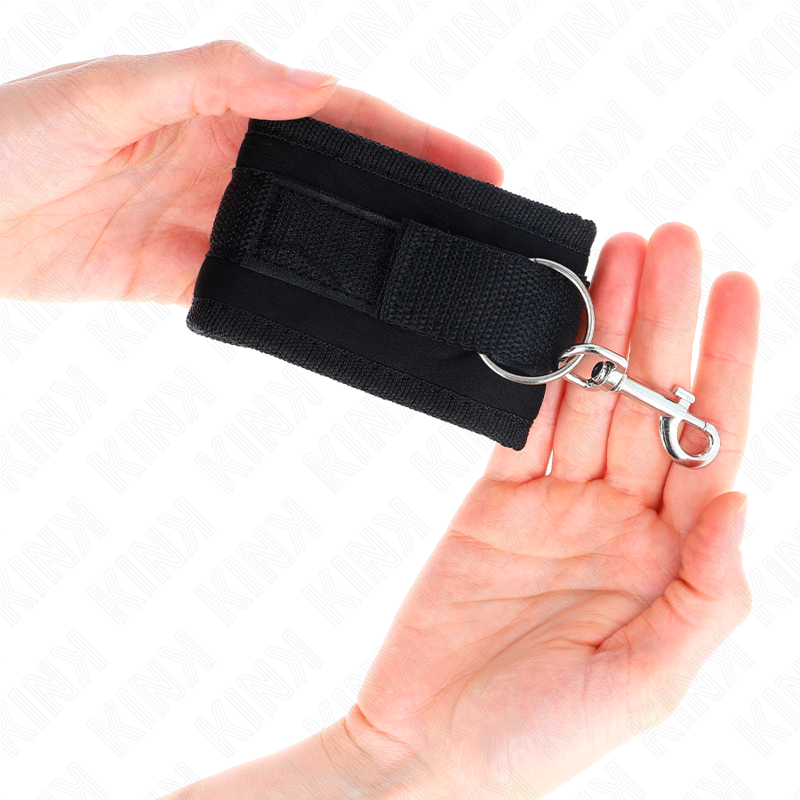 KINK - BLACK NYLON WRISTBANDS MODEL 2 ADJUSTABLE 18-35 CM X 6 CM