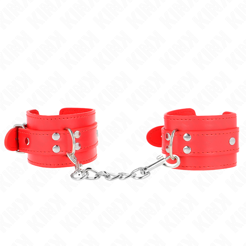 KINK - SIMPLE RED ADJUSTABLE WRISTBANDS 20-23 CM X 5.5 CM