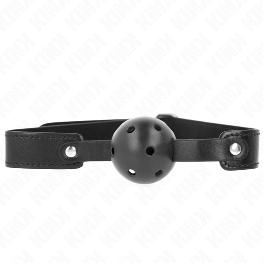 KINK - BALL GAG 4.5 CM BREATHABLE BLACK 65 x 2.5 CM