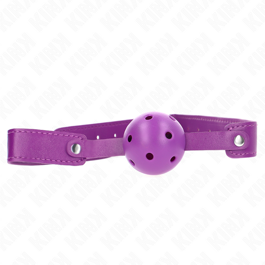 KINK - BALL GAG 4.5 CM BREATHABLE PURPLE 65 x 2.5 CM