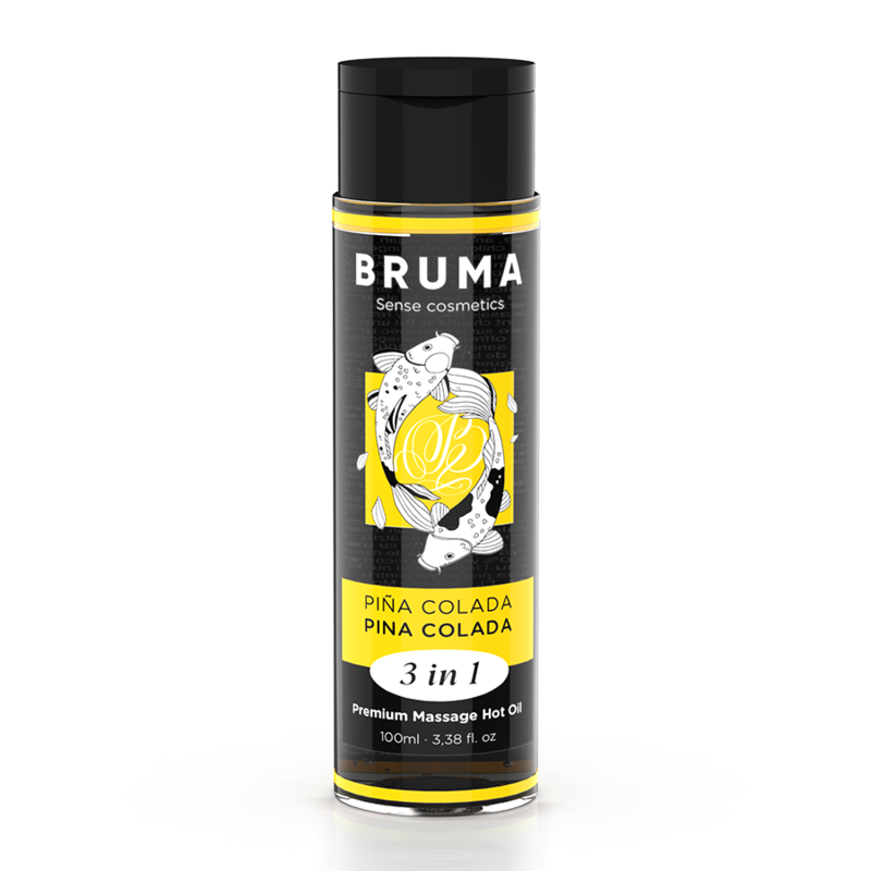 BRUMA - PREMIUM MASSAGE OIL WITH WARMING EFFECT, PINA COLADA FLAVOR, 3 IN 1 - 100 ML