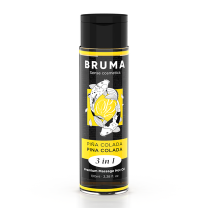 BRUMA - PREMIUM MASSAGE OIL WITH WARMING EFFECT, PINA COLADA FLAVOR, 3 IN 1 - 100 ML