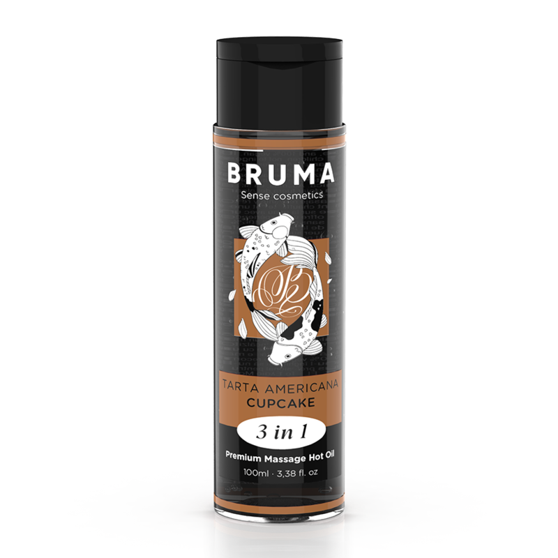 BRUMA - PREMIUM MASSAGE OIL WITH WARMING EFFECT AND AMERICAN PIE FLAVOR 3 IN 1 - 100 ML
