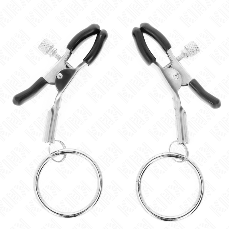 KINK - NIPPLE CLIPS WITH RING 6 CM