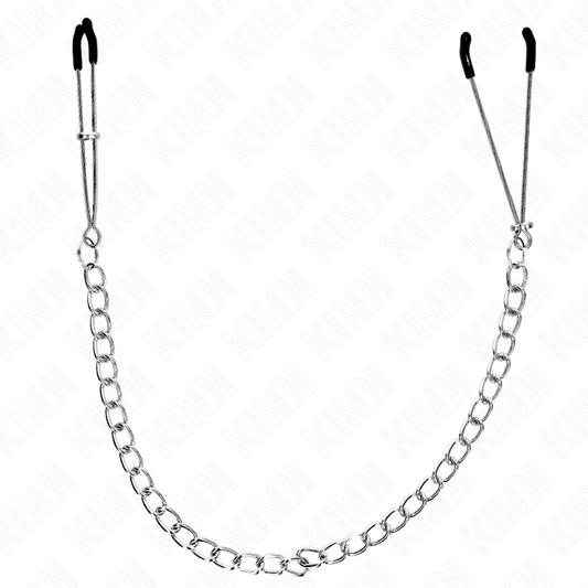 KINK - FINE NIPPLE CLIPS WITH THICK CHAIN ​​30 CM