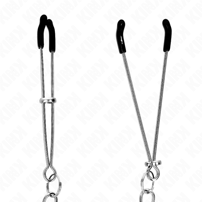 KINK - FINE NIPPLE CLIPS WITH THICK CHAIN ​​30 CM