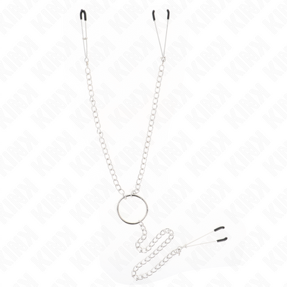 KINK - NIPPLE AND CLITORIS CLAMPS WITH CHAIN ​​30 CM MODEL 1