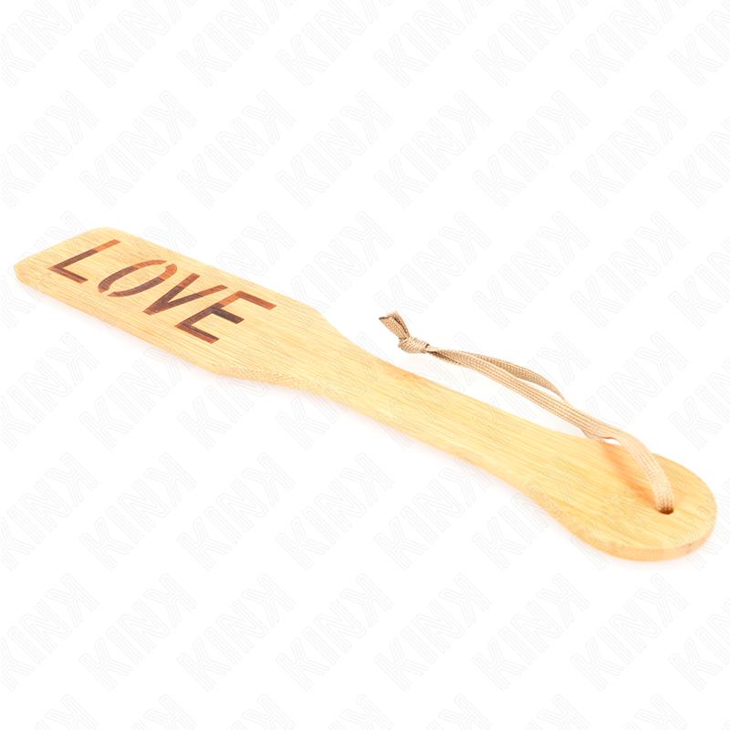 KINK - BAMBOO SHOVEL WITH THE WORD LOVE 32 X 5.5 CM
