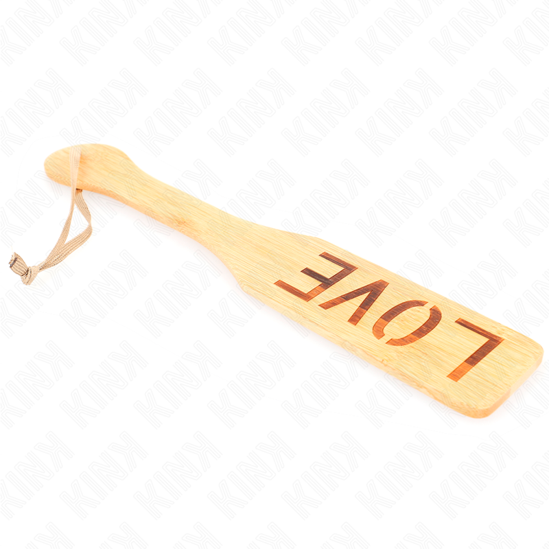 KINK - BAMBOO SHOVEL WITH THE WORD LOVE 32 X 5.5 CM