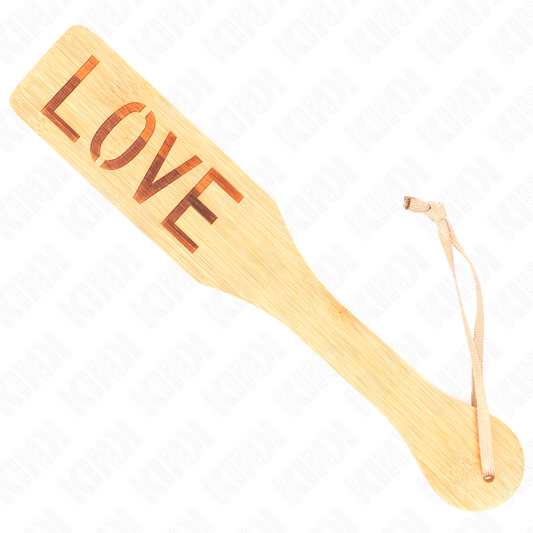 KINK - BAMBOO SHOVEL WITH THE WORD LOVE 32 X 5.5 CM
