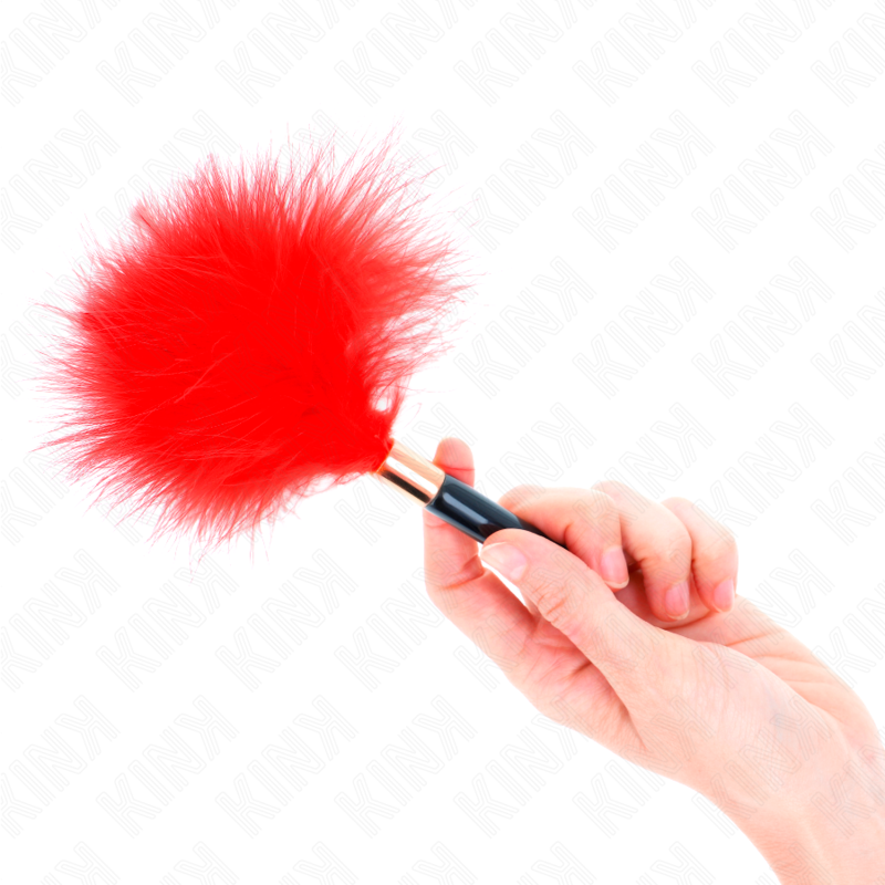 KINK - TICKLE FEATHERS GOLD RED METAL 18 CM