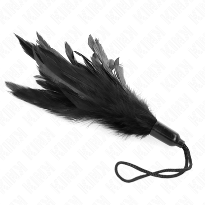 KINK - TICKLE FEATHERS WITH ROPE HANDLE AND PLASTIC BASE 15 CM