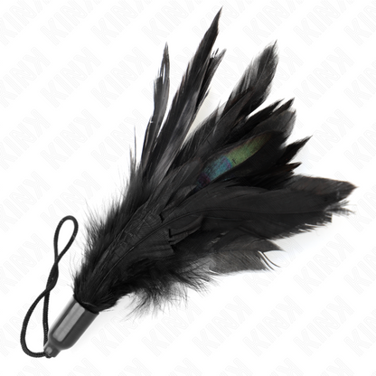 KINK - TICKLE FEATHERS WITH ROPE HANDLE AND PLASTIC BASE 15 CM
