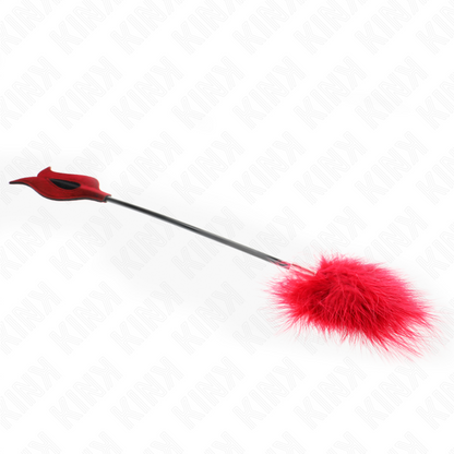 KINK - TICKLE FEATHER WITH ROSE-SHAPED PAD 38 CM