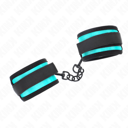 KINK - ADJUSTABLE BLACK-BLUE WRISTBANDS 18-32 CM X 5 CM