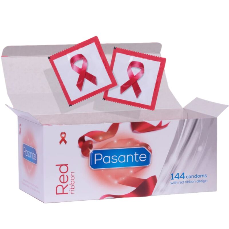 PASANTE - RED RIBBON PRESERVATIVOS NATURELLE DE AJUSTE ANATÓMICO 54 MM 144 UNIDADES
