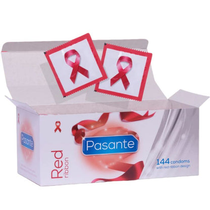 PASANTE - RED RIBBON PRESERVATIVOS NATURELLE DE AJUSTE ANATÓMICO 54 MM 144 UNIDADES