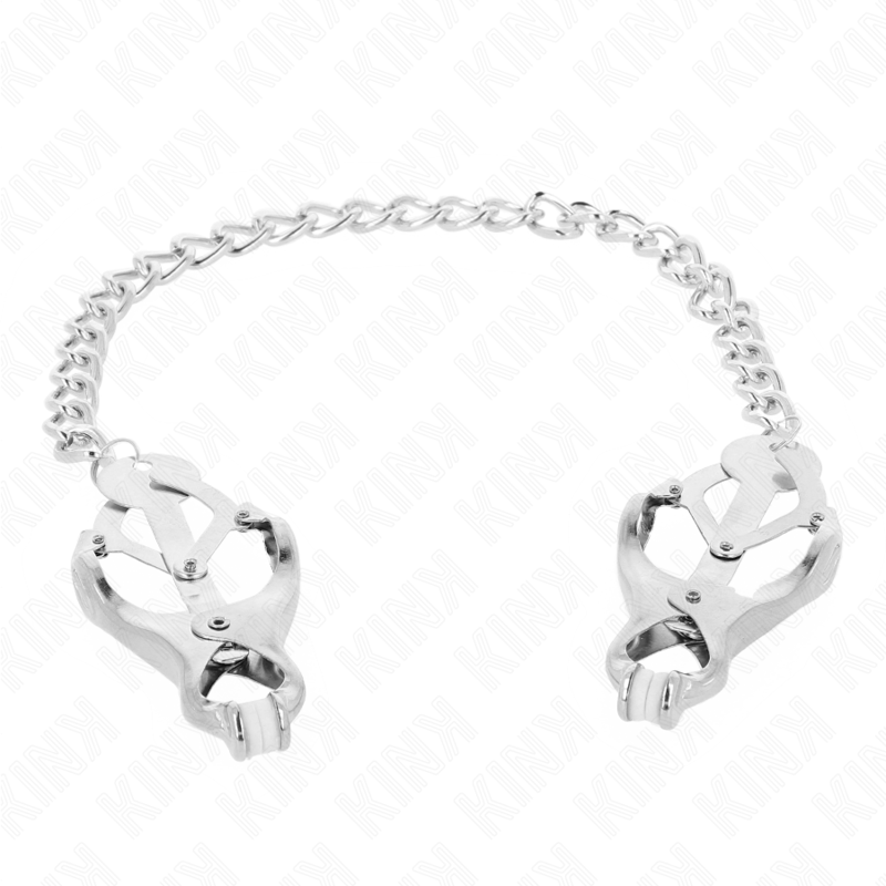 KINK - JAPANESE STYLE NIPPLE CLIPS WITH SILVER CHAIN ​​30 CM