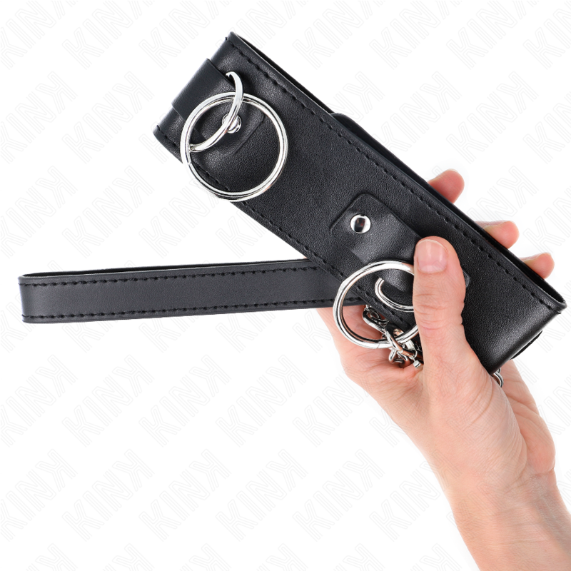 KINK - COLLAR WITH STRAP 65 CM 3 RINGS MODEL 2 ADJUSTABLE 36-43 CM X 5 CM