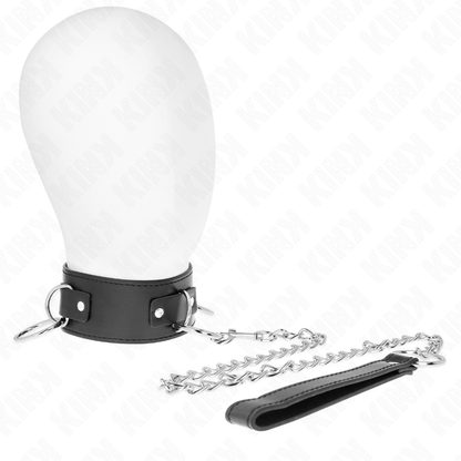 KINK - COLLAR WITH STRAP 65 CM 3 RINGS MODEL 2 ADJUSTABLE 36-43 CM X 5 CM