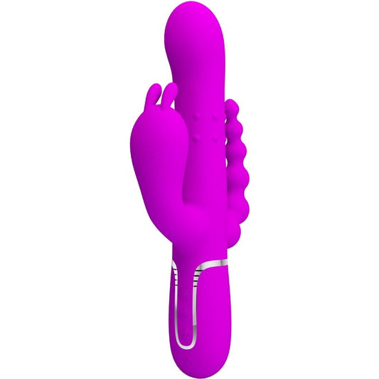 PRETTY LOVE - CAMMY TRIPLE MULTIFUNCTION VIBRATOR 4 IN 1 PINK