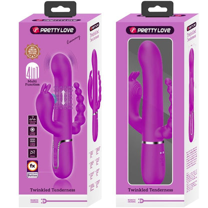 PRETTY LOVE - CAMMY TRIPLE MULTIFUNCTION VIBRATOR 4 IN 1 PINK