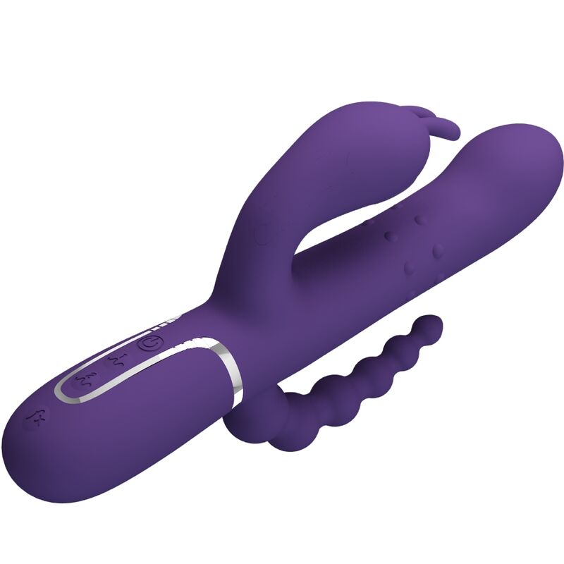 PRETTY LOVE - CAMMY TRIPLE MULTIFUNCTION VIBRATOR 4 IN 1 PURPLE