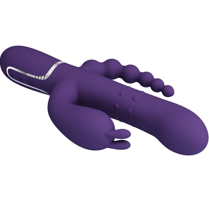 PRETTY LOVE - CAMMY TRIPLE MULTIFUNCTION VIBRATOR 4 IN 1 PURPLE