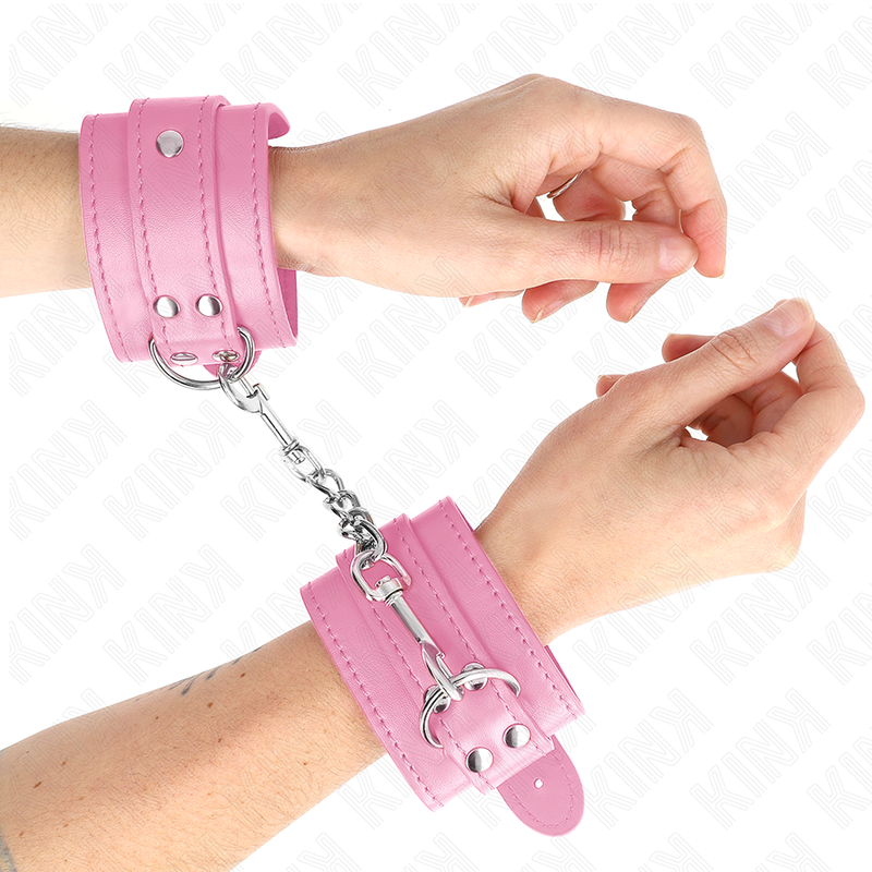 KINK - SIMPLE PINK ADJUSTABLE WRISTBANDS 20-23 CM X 5.5 CM